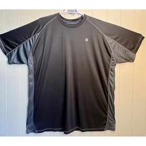 Champion Mens 4XL Performance T-Shirt Gray Short Sleeve Athletic Gym Shirt Tee